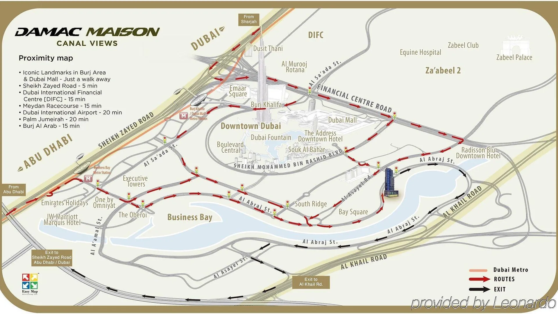 Damac Maison Canal Views Дубай ОАЭ